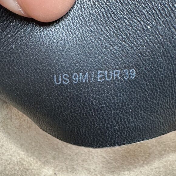 Vince Padma Leather Platform Sandals Gray Slip-On Open Toe Snakeskin Women's 9M - Picture 9 of 9